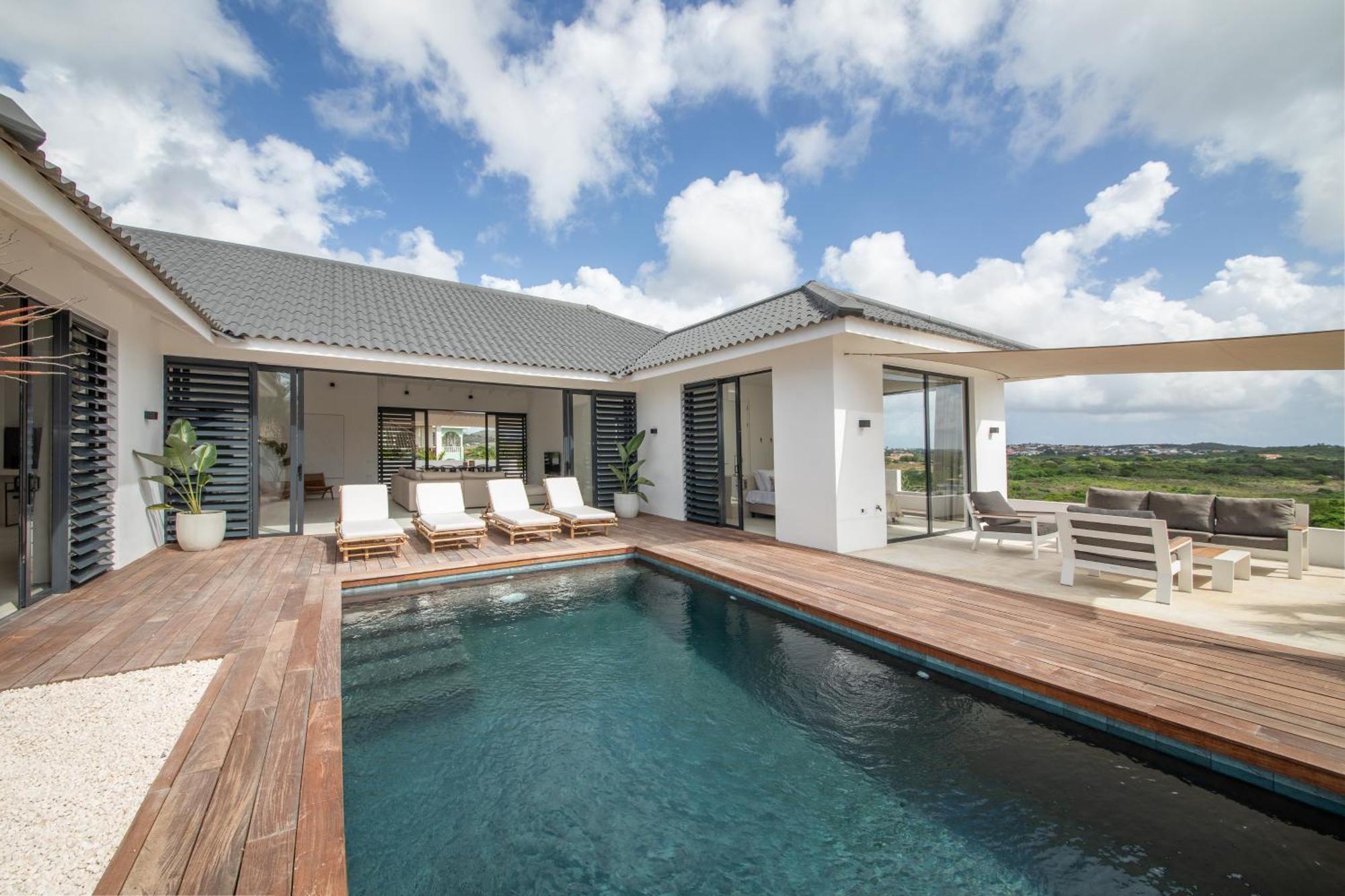 וילמסטאד Villa Noma - Luxe Villa Met Uitzicht Spaanse Water מראה חיצוני תמונה